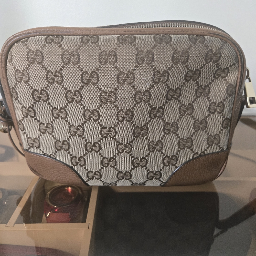 Gucci Brown and Tan Crossbody Bag
